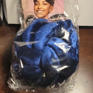 Luxurious Blue Hair Wrap